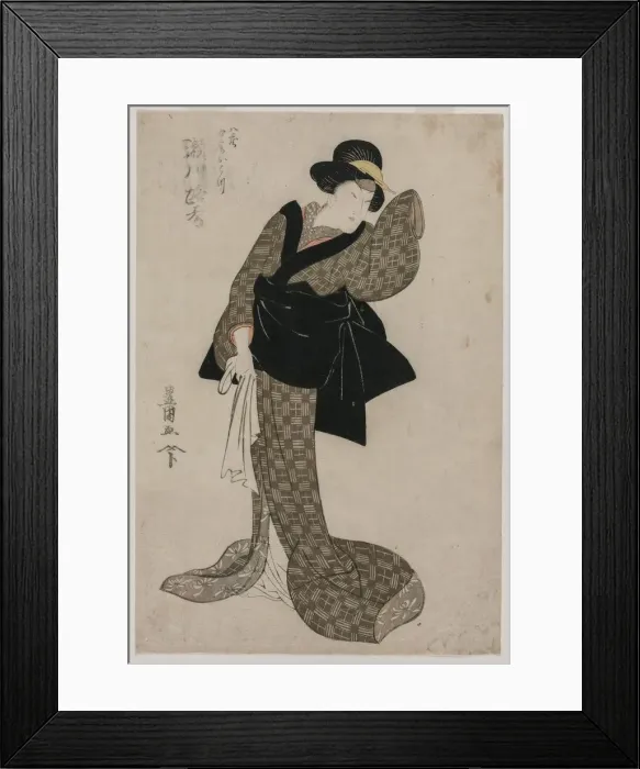Framed Print : Segawa Roko as Hachizos Wife Ohatsu, c. 1805. Creator: Utagawa Toyokuni (Japanese, 1769-1825) Framed Print : Segawa Roko as Hachizos Wife Ohatsu, c. 1805. Creator: Utagawa Toyokuni (Japanese, 1769-1825)