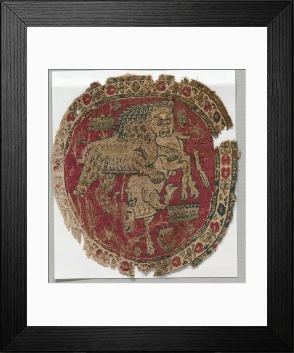Framed Print : Segmentum from a Tunic, 750 - 799. Creator: Unknown Framed Print : Segmentum from a Tunic, 750 - 799. Creator: Unknown