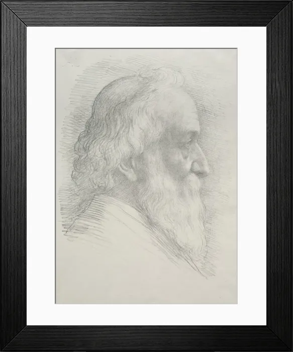 Framed Print : Self-Portrait (10th Plate). Creator: Alphonse Legros (French, 1837-1911) Framed Print : Self-Portrait (10th Plate). Creator: Alphonse Legros (French, 1837-1911)