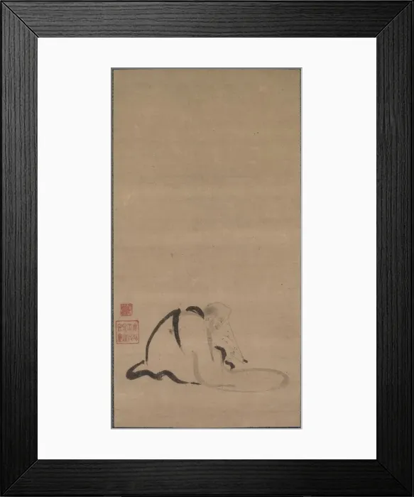Framed Print : Seated Priest, late 16th-first half of 17th century. Creator: Unknown Framed Print : Seated Priest, late 16th-first half of 17th century. Creator: Unknown