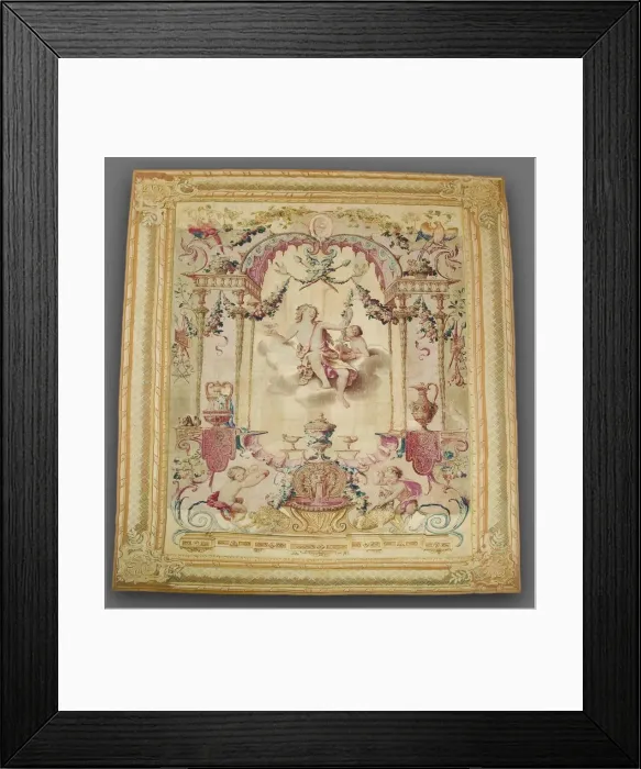 Framed Print : Seasons: Autumn, Bacchus, 1700s. Creator: Gobelins (French) Framed Print : Seasons: Autumn, Bacchus, 1700s. Creator: Gobelins (French)