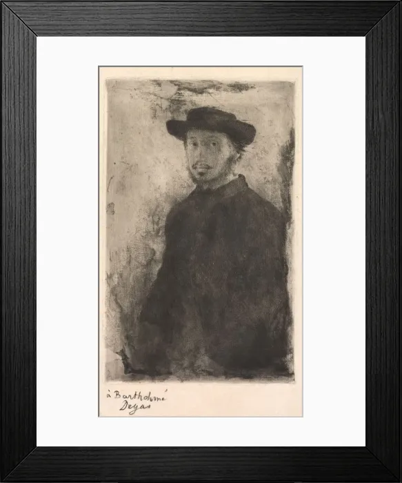 Framed Print : Self Portrait, 1857. Creator: Edgar Degas (French, 1834-1917) Framed Print : Self Portrait, 1857. Creator: Edgar Degas (French, 1834-1917)