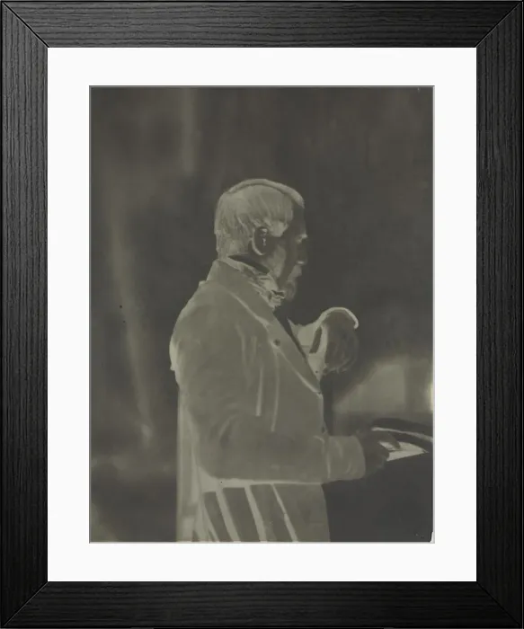 Framed Print : Self-Portrait (negative), c. 1853. Creator: Louis-Remy Robert (French, 1811-1882) Framed Print : Self-Portrait (negative), c. 1853. Creator: Louis-Remy Robert (French, 1811-1882)
