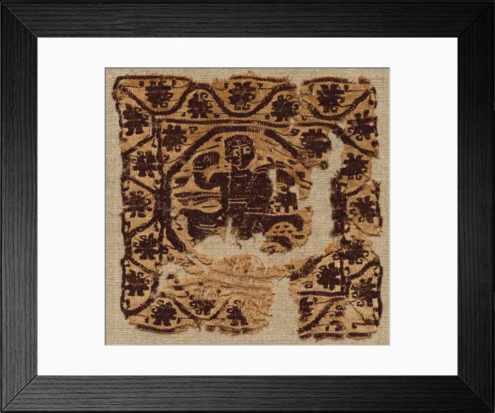Framed Print : Segmentum from a Tunic, 500s. Creator: Unknown Framed Print : Segmentum from a Tunic, 500s. Creator: Unknown