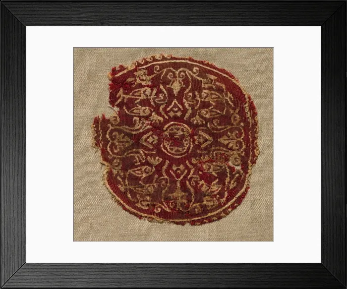 Framed Print : Segmentum from a Tunic, mid 700s - mid 800s. Creator: Unknown Framed Print : Segmentum from a Tunic, mid 700s - mid 800s. Creator: Unknown