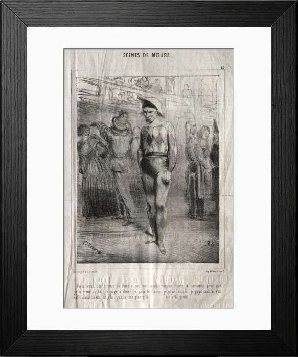 Framed Print : Scenes de moeurs: Voyez vous, cte queuse de Pamela qui me cajole pendant toute la semaine Framed Print : Scenes de moeurs: Voyez vous, cte queuse de Pamela qui me cajole pendant toute la semaine