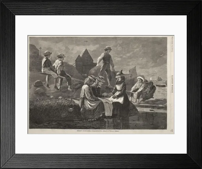 Framed Print : See Saw - Gloucester, Massachusetts, 1874. Creator: Winslow Homer (American, 1836-1910) Framed Print : See Saw - Gloucester, Massachusetts, 1874. Creator: Winslow Homer (American, 1836-1910)