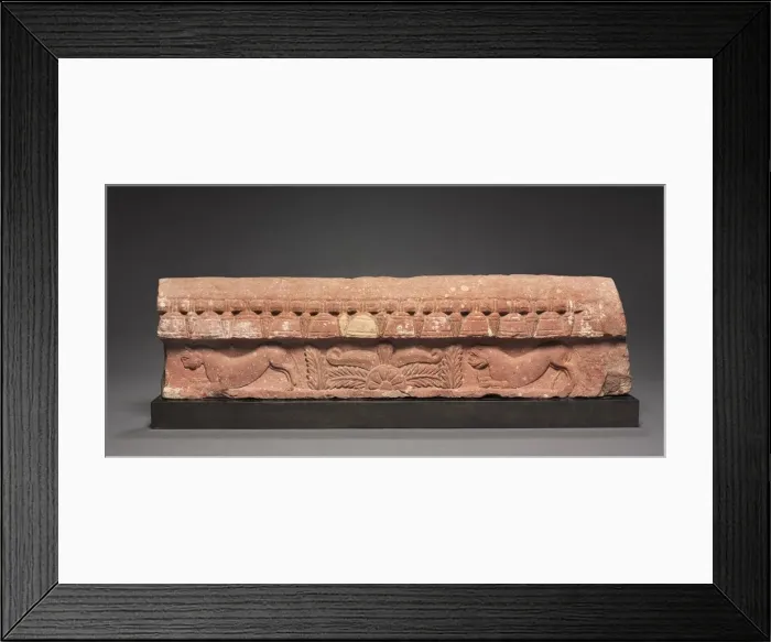 Framed Print : Section of a Coping Rail, 1st century. Creator: Unknown