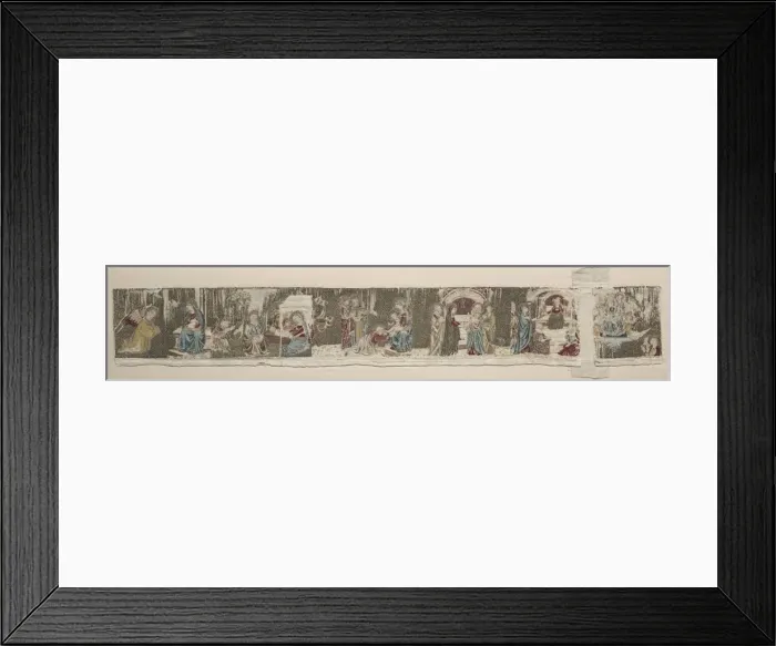Framed Print : Scenes of the Life of the Virgin, from an Embroidered Altar Frontal, 1330s or 1340s Framed Print : Scenes of the Life of the Virgin, from an Embroidered Altar Frontal, 1330s or 1340s