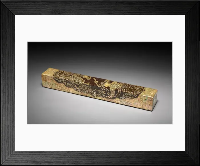 Framed Print : Scroll Box with Dragon and Phoenix Design, 1700s-1800s. Creator: Unknown Framed Print : Scroll Box with Dragon and Phoenix Design, 1700s-1800s. Creator: Unknown