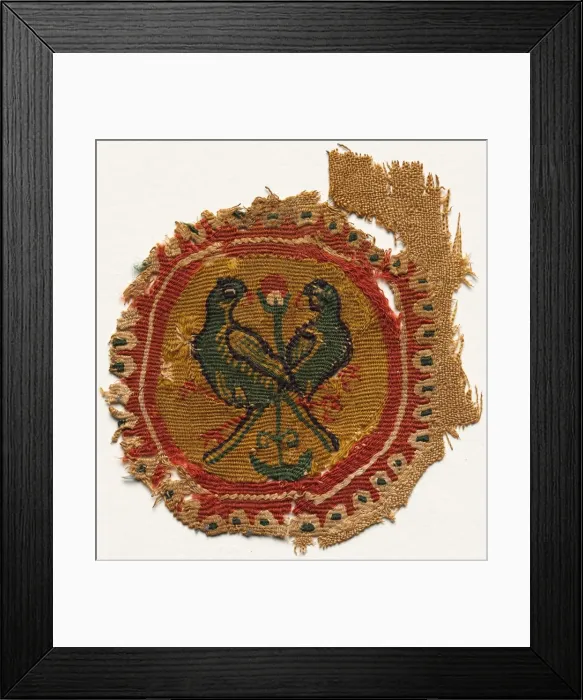 Framed Print : Segmentum from a Tunic, 600s - 700s. Creator: Unknown Framed Print : Segmentum from a Tunic, 600s - 700s. Creator: Unknown