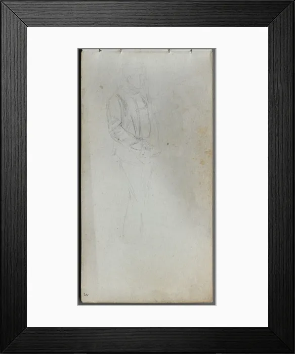 Framed Print : Sketchbook, page 03: Figure Study. Creator: Ernest Meissonier (French, 1815-1891) Framed Print : Sketchbook, page 03: Figure Study. Creator: Ernest Meissonier (French, 1815-1891)