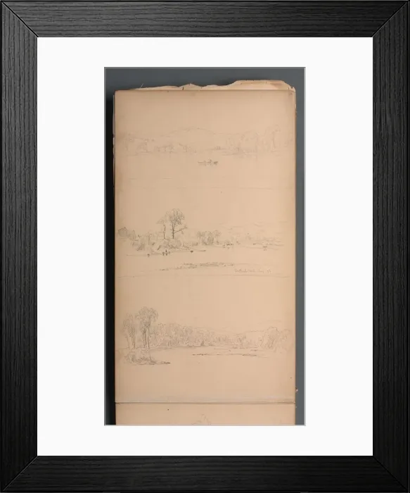 Framed Print : Sketchbook, page 05: Bethel ME Aug 19th, 1859. Creator: Sanford Robinson Gifford Framed Print : Sketchbook, page 05: Bethel ME Aug 19th, 1859. Creator: Sanford Robinson Gifford