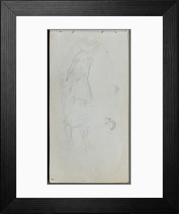 Framed Print : Sketchbook, page 05: Figure Study. Creator: Ernest Meissonier (French, 1815-1891) Framed Print : Sketchbook, page 05: Figure Study. Creator: Ernest Meissonier (French, 1815-1891)