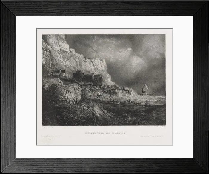 Framed Print : Six Marines, 1833. Creator: Eugene Isabey (French, 1803-1886) Framed Print : Six Marines, 1833. Creator: Eugene Isabey (French, 1803-1886)