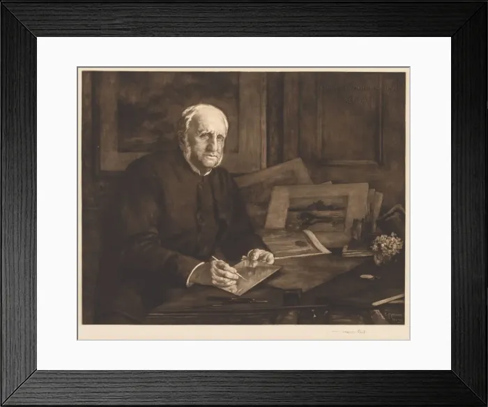 Framed Print : Sir Francis Seymour Haden, 1901. Creator: Francis Seymour Haden (British, 1818-1910) Framed Print : Sir Francis Seymour Haden, 1901. Creator: Francis Seymour Haden (British, 1818-1910)
