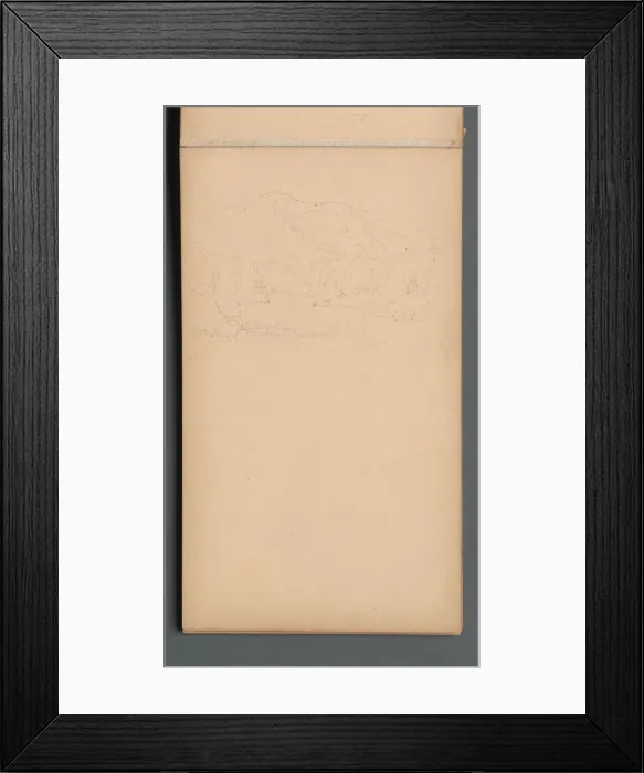 Framed Print : Sketchbook, page 08: Carter Mountian (?), 1859. Creator: Sanford Robinson Gifford (American Framed Print : Sketchbook, page 08: Carter Mountian (?), 1859. Creator: Sanford Robinson Gifford (American