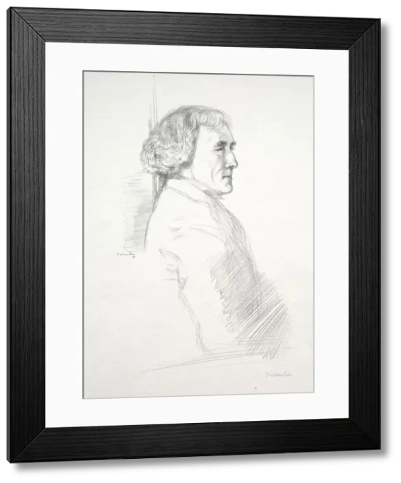 Framed Print : Sir Henry Irving, 1898. Creator: William Rothenstein (British, 1872-1945) Framed Print : Sir Henry Irving, 1898. Creator: William Rothenstein (British, 1872-1945)