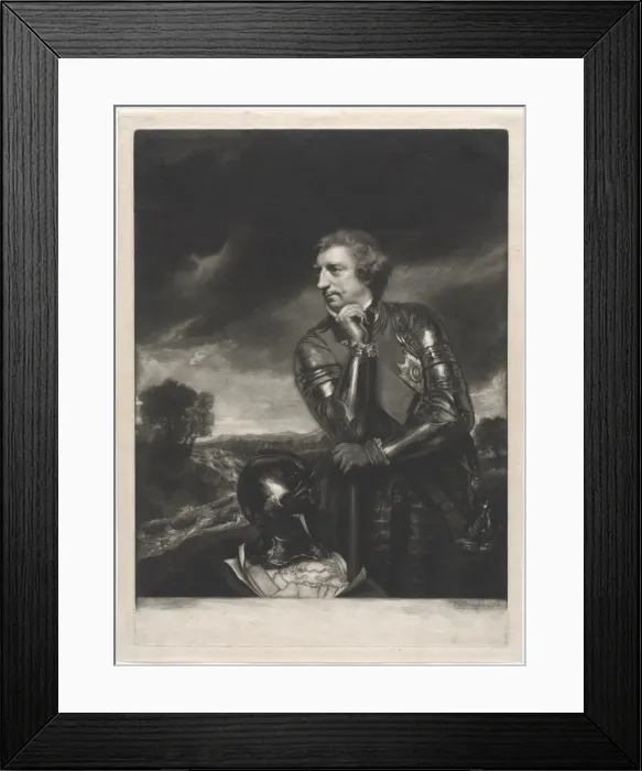 Framed Print : Sir Jeffrey Amherst, 1766. Creator: James I Watson (British, 1740-1790) Framed Print : Sir Jeffrey Amherst, 1766. Creator: James I Watson (British, 1740-1790)