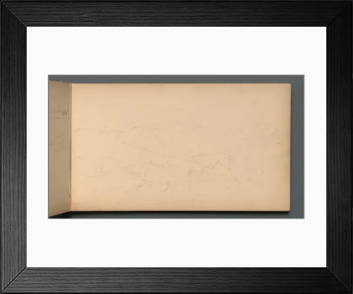 Framed Print : Sketchbook, page 10: Carter Mountian (?), 1859. Creator: Sanford Robinson Gifford (American Framed Print : Sketchbook, page 10: Carter Mountian (?), 1859. Creator: Sanford Robinson Gifford (American