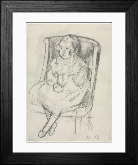 Framed Print : Simone Seated, c. 1903. Creator: Mary Cassatt (American, 1844-1926) Framed Print : Simone Seated, c. 1903. Creator: Mary Cassatt (American, 1844-1926)