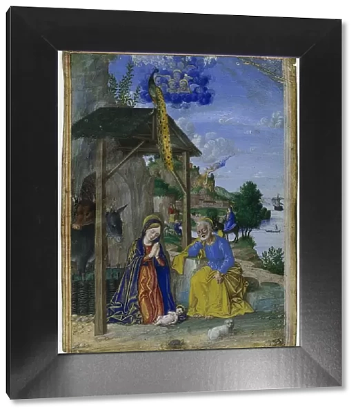 Single Miniature: The Nativity, c. 1515. Creator: Girolamo dai Libri (Italian, 1474-1555)