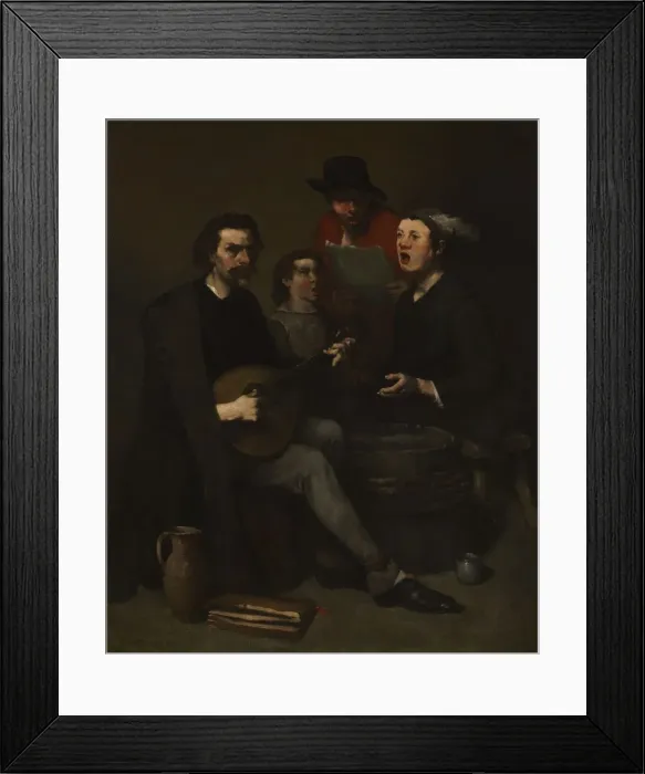 Framed Print : Singers, 1863-1868. Creator: Theodule Ribot (French, 1823-1891) Framed Print : Singers, 1863-1868. Creator: Theodule Ribot (French, 1823-1891)