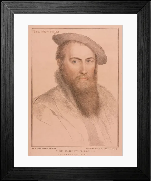 Framed Print : Sir Thomas Wyatt, 1793. Creator: Francesco Bartolozzi (British, 1727-1815); John Chamberlaine Framed Print : Sir Thomas Wyatt, 1793. Creator: Francesco Bartolozzi (British, 1727-1815); John Chamberlaine