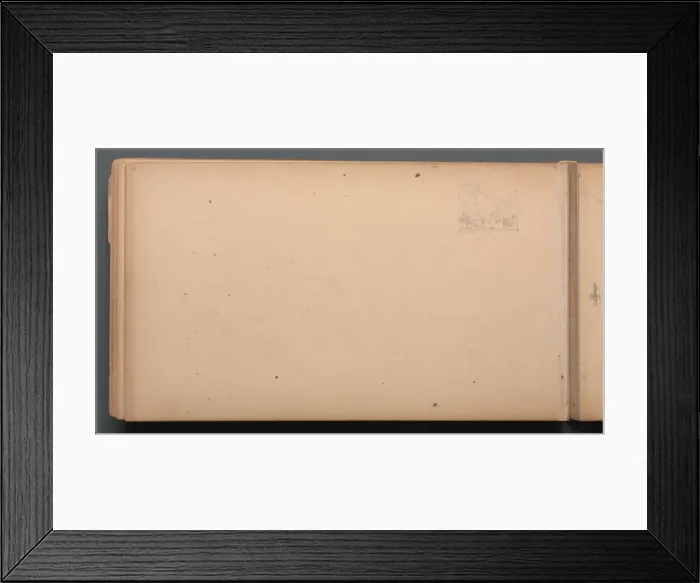 Framed Print : Sketchbook, page 17: Dixville Notch, Maine, 1859. Creator: Sanford Robinson Gifford (American Framed Print : Sketchbook, page 17: Dixville Notch, Maine, 1859. Creator: Sanford Robinson Gifford (American
