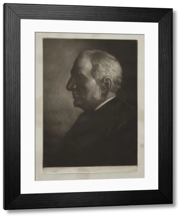 Framed Print : Sir Frances Seymour Haden. Creator: Alphonse Legros (French, 1837-1911) Framed Print : Sir Frances Seymour Haden. Creator: Alphonse Legros (French, 1837-1911)