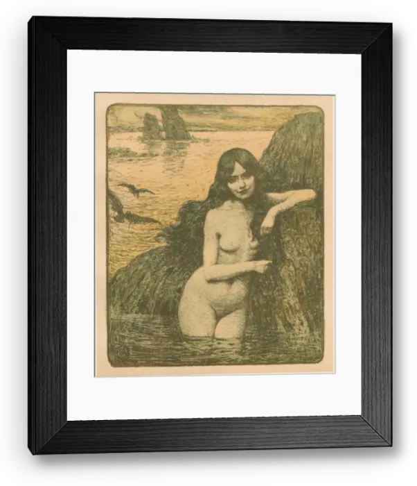 Framed Print : Sirene, 1896. Creator: Charles-Francois-Prosper Guerin (French, 1875-1939) Framed Print : Sirene, 1896. Creator: Charles-Francois-Prosper Guerin (French, 1875-1939)
