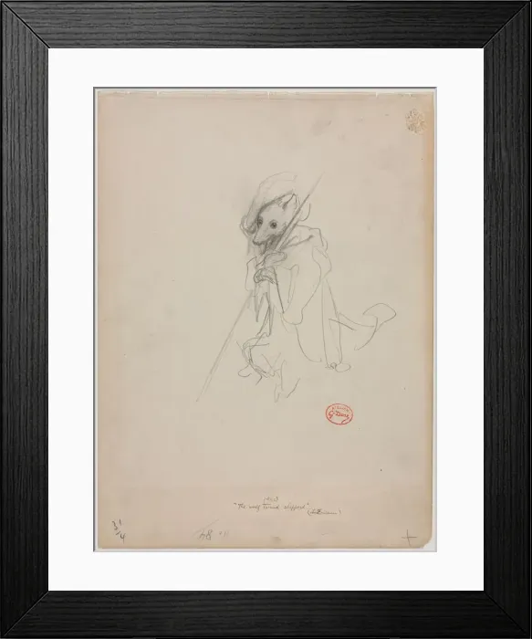Framed Print : Sketch for The Wolf Turned Shepherd, c. 1868. Creator: Gustave Dore (French Framed Print : Sketch for The Wolf Turned Shepherd, c. 1868. Creator: Gustave Dore (French