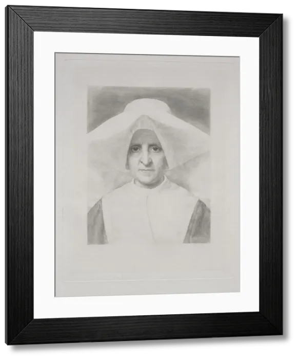 Framed Print : Sister Rosalie, Front View. Creator: Claude-Ferdinand Gaillard (French, 1834-1887) Framed Print : Sister Rosalie, Front View. Creator: Claude-Ferdinand Gaillard (French, 1834-1887)