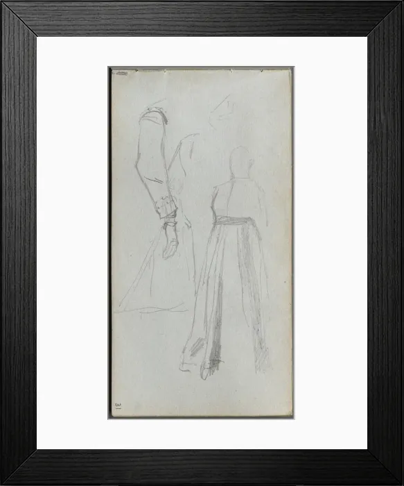Framed Print : Sketchbook, page 31: Study of Figures. Creator: Ernest Meissonier (French, 1815-1891) Framed Print : Sketchbook, page 31: Study of Figures. Creator: Ernest Meissonier (French, 1815-1891)