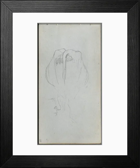 Framed Print : Sketchbook, page 33: Study of a Cow from Behind and Profile Study. Creator: Ernest Meissonier Framed Print : Sketchbook, page 33: Study of a Cow from Behind and Profile Study. Creator: Ernest Meissonier