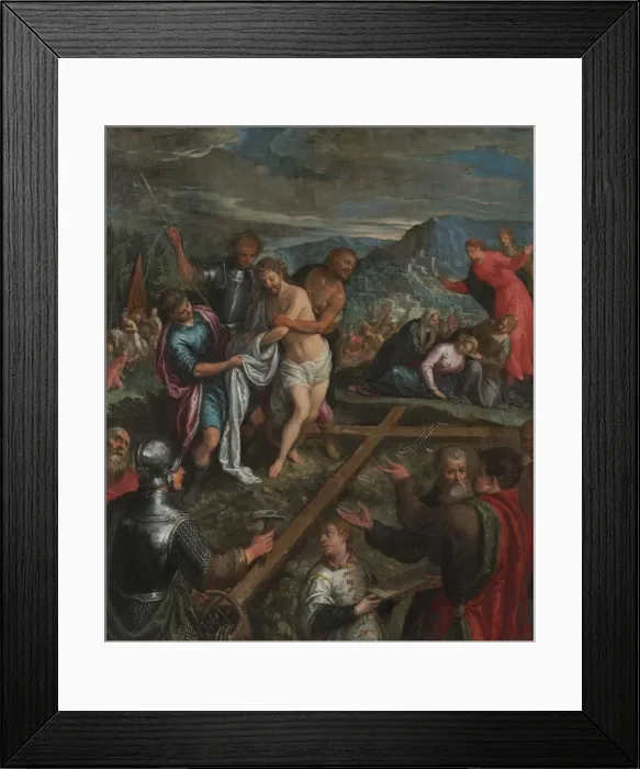 Framed Print : Preparation for the Crucifixion, early 1600s. Creator: Unknown