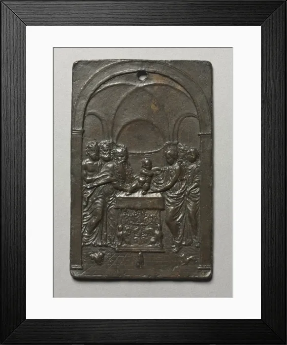 Framed Print : Presentation in the Temple, c. 1505. Creator: Moderno (Italian, 1467-1528) Framed Print : Presentation in the Temple, c. 1505. Creator: Moderno (Italian, 1467-1528)