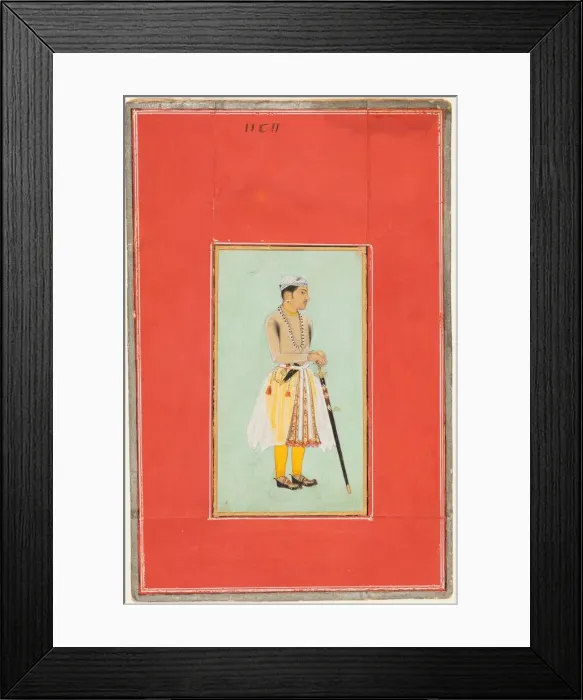 Framed Print : Prince Suraj Singh Rathor of Bikaner, 1611-13. Creator: Unknown Framed Print : Prince Suraj Singh Rathor of Bikaner, 1611-13. Creator: Unknown