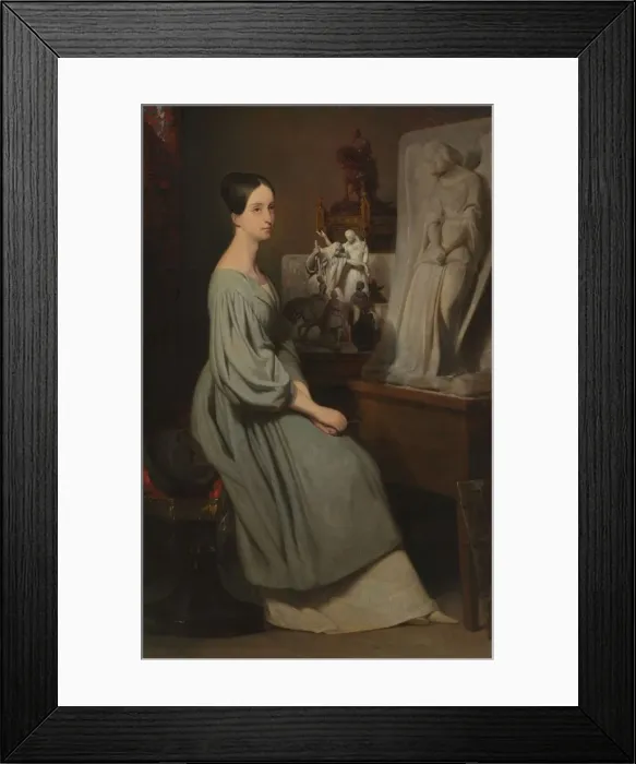 Framed Print : Princess Marie dOrleans in Her Studio, c. 1838. Creator: Ary Scheffer (Dutch, 1795-1858) Framed Print : Princess Marie dOrleans in Her Studio, c. 1838. Creator: Ary Scheffer (Dutch, 1795-1858)
