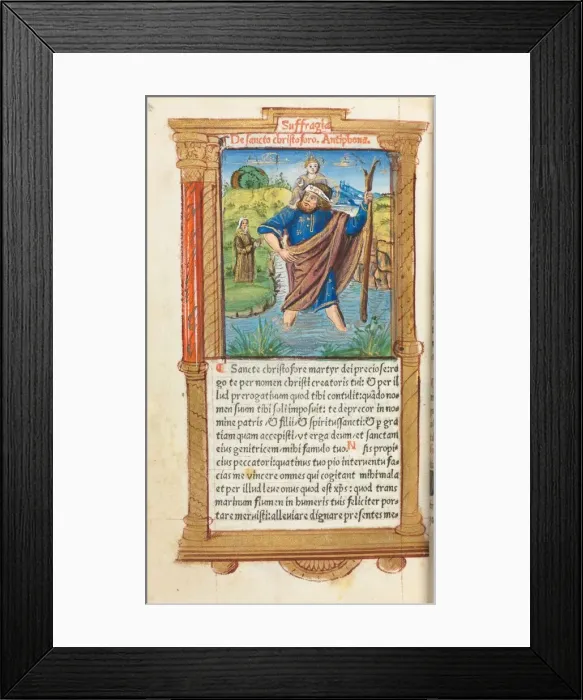 Framed Print : Printed Book of Hours (Use of Rome): fol Framed Print : Printed Book of Hours (Use of Rome): fol