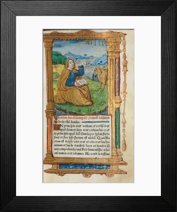 Framed Print : Printed Book of Hours (Use of Rome): fol Framed Print : Printed Book of Hours (Use of Rome): fol