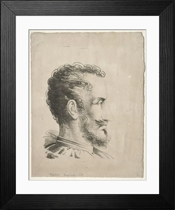 Framed Print : Profile Head. Creator: Friedrich Wilhelm Reuter (German, 1768-1834) Framed Print : Profile Head. Creator: Friedrich Wilhelm Reuter (German, 1768-1834)