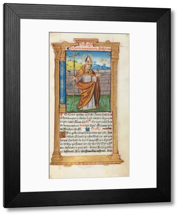 Framed Print : Printed Book of Hours (Use of Rome): fol Framed Print : Printed Book of Hours (Use of Rome): fol