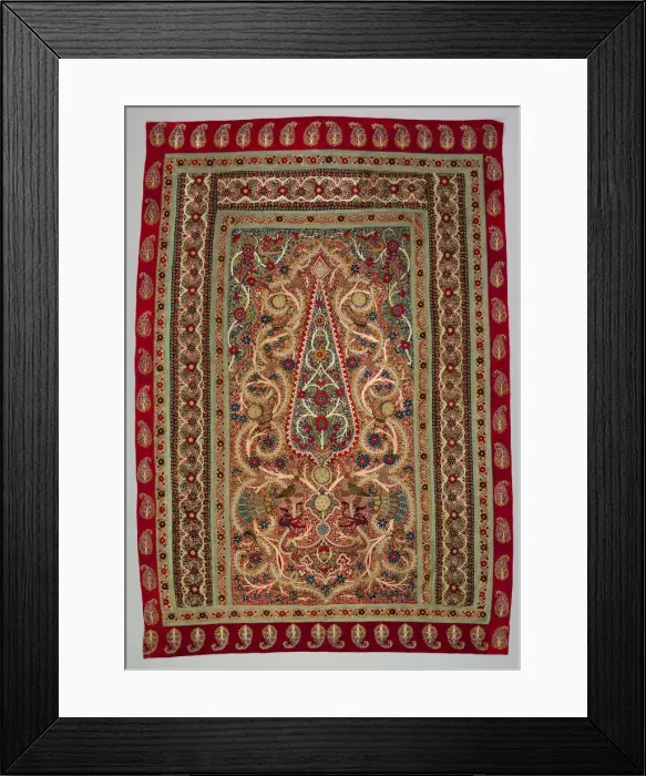 Framed Print : Prayer Rug, 1800s. Creator: Unknown Framed Print : Prayer Rug, 1800s. Creator: Unknown