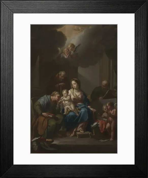 Framed Print : Presentation Sketch for The Holy Family with Saints Anne, Joachim, and John Framed Print : Presentation Sketch for The Holy Family with Saints Anne, Joachim, and John