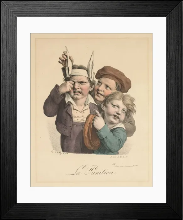 Framed Print : Punishment, 1821. Creator: Louis Leopold Boilly (French, 1761-1845) Framed Print : Punishment, 1821. Creator: Louis Leopold Boilly (French, 1761-1845)