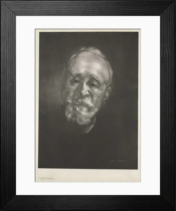Framed Print : Puvis de Chavannes, 1897. Creator: Eugene Carriere (French, 1849-1906) Framed Print : Puvis de Chavannes, 1897. Creator: Eugene Carriere (French, 1849-1906)