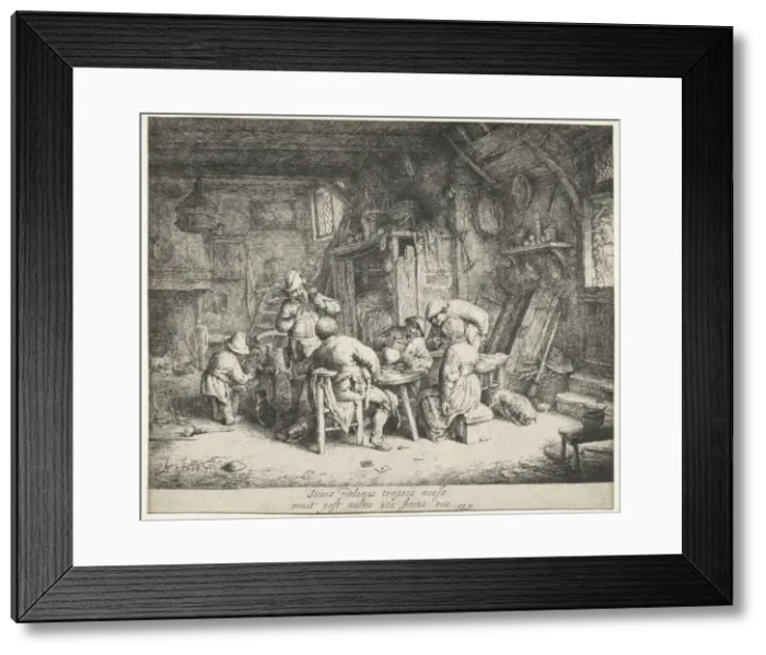 Framed Print : The Breakfast, c. 1664. Creator: Adriaen van Ostade (Dutch, 1610-1684) Framed Print : The Breakfast, c. 1664. Creator: Adriaen van Ostade (Dutch, 1610-1684)