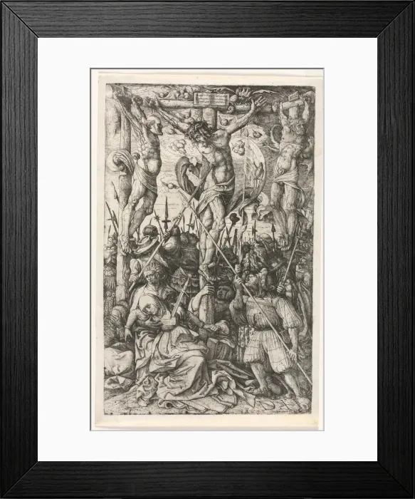 Framed Print : The Calvary, c. 1520. Creator: Daniel I Hopfer (German, c. 1470-1536) Framed Print : The Calvary, c. 1520. Creator: Daniel I Hopfer (German, c. 1470-1536)