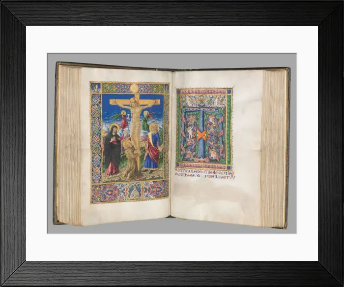 Framed Print : The Caporali Missal, 1469. Creator: Bartolommeo Caporali (Italian, c. 1420-1503) Framed Print : The Caporali Missal, 1469. Creator: Bartolommeo Caporali (Italian, c. 1420-1503)